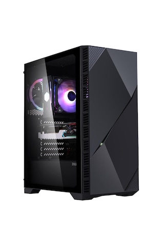 Zalman Z3 Iceberg Siyah 2x120mm Argb Fan Temper Cam Mid-t Gamıng Oyuncu Kasa