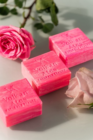 Volkan Ates Natural & Beauty Gül Katı Doğal Sabun 125 G