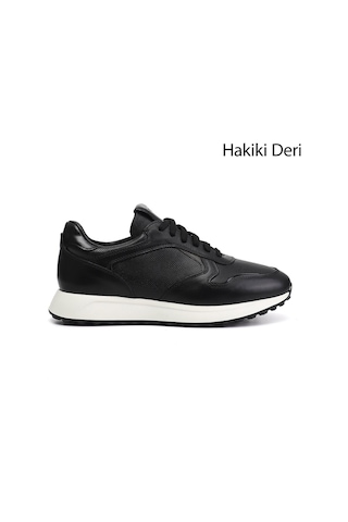 Gönderi(R) Gönderi R Erkek Siyah Bağcıklı Hakiki Deri Sneaker Ddma83531646