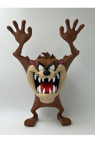 Tazmanya Canavarı Figürü 3d Baskı 22 Cm Yüksekliğinde Tazmanya Canavarı