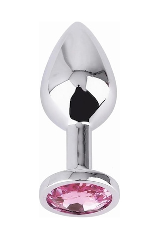 Erofoni Yeni Nesil 9 CM Paslanmaz Alüminyum Alaşımlı Çelik Metal Taşlı Anal Gevşetici Alıştırıcı Plug