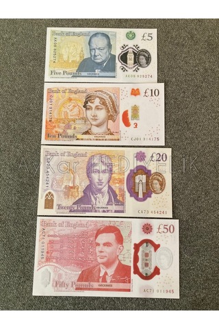 400 ADET KARMA 5-10-20-50 STERLİN BANKNOT POUND PARA GEÇERSİZ