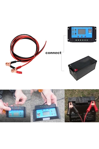 Jzcat Güneş Paneli Kontrol Cihazı 12v24v Otomatik Uyarlanabilir Kontrol Cihazı-100a