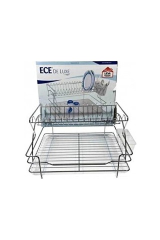 Ece Metal De Luxe Paslanmaz Bulaşık Sepeti 1 Adet Gümüş