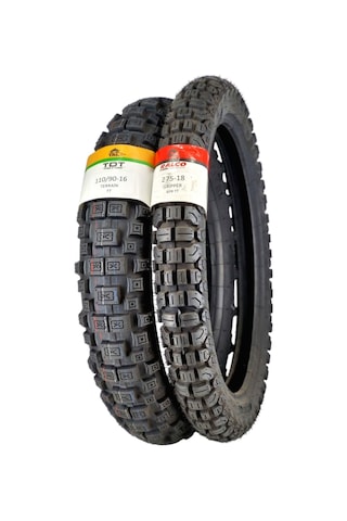 Set 110/90-16 Tt Ve 275-18 Tt Motosiklet Lastikleri