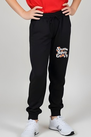 Always Stay Baskılı Kız Çocuk Tişört Ve Eşofman Alt-üst Takım Kırmızı