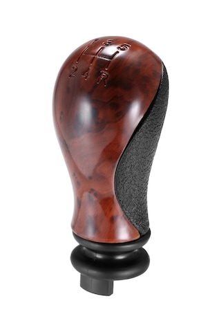 Yaozixa Citroen C5/xsara Picasso 01-10 Manuel Vites Kolu, Ahşap Desenli, Kolay Kurulum, Direk Değiştirme, 19mm Delikli Kahverengi