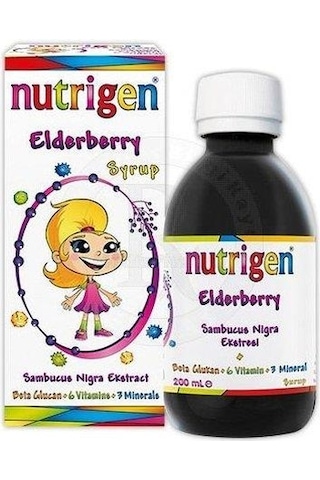 Nutrigen Elderberry Kara Mürver Şurup 200 Ml