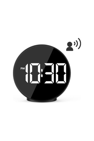 Dijital Led Masa Saati, Alarm Ve Snooze Özellikli, Gece Lambalı, Parlak Ekranlı Yuvarlak Tasarım Diğer