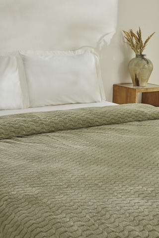 Karaca Home Raunda Çift Kişilik Wellsoft Battaniye Mint Mint