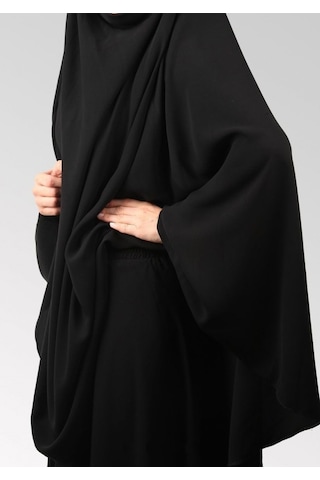 Çarşaf Krep 2 Parça Peçeli Sultanbaş