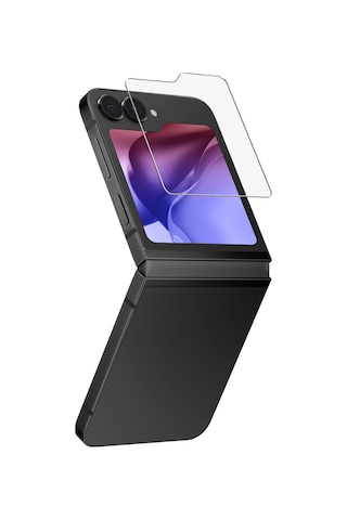 Samsung Galaxy Uyumlu Z Flip 6 Ekran Koruyucu Optix Vivid Serisi 9h Temperli Cam Kolay Kurulum