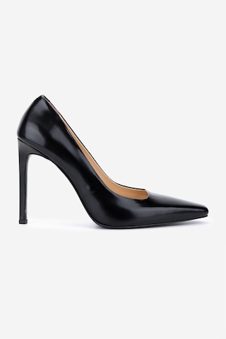 Valmenti Kadın Hakiki Deri Siyah Açma Stiletto Ayakkabı 1138 5103 Bn Ayk Sk25-26 Sıyah Acma Siyah