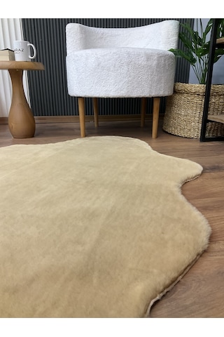 Tavşan Tüyü Post Peluş Ultra Yumuşak Post Puffy Cappuccino Camel