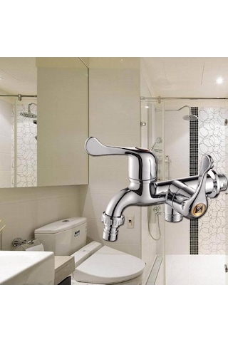 Bosphorusboutique02 Suntek Duvar Mont Soğuk Su Banyo Musluğu 2 - Yüzey Sprey Boyalı, Dayanıklı, Su Kaçağı Yok 2