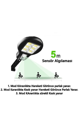 Cl-182-6 Güneş Enerjili Solar Sokak Lambası - Bahçe Aydınlatması