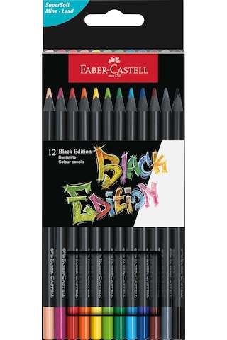 Faber-Castell Black Edition Boya Kalemi 12 Renk