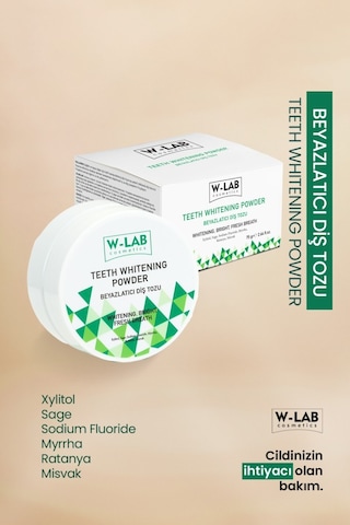 W-Lab Cosmetics Beyazlatıcı Diş Tozu 75 Gr