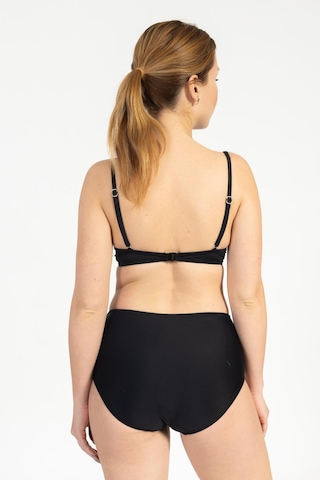 Pemilo Kadın 718 Yüksel Bel Kaplı Bikini Takımı Siyah-siyah 37143 - 1