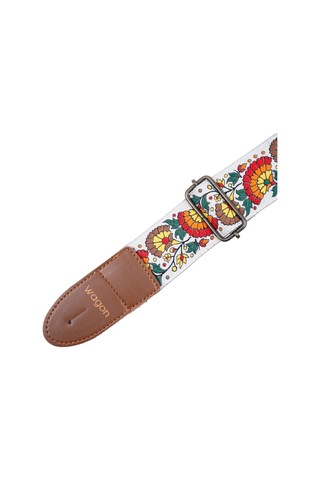 Wagon Straps Vintage Serisi Gitar Askısı - Flower Rainbow