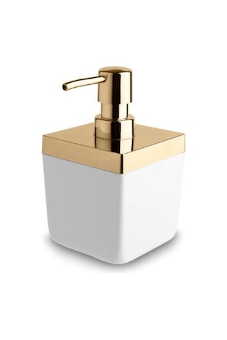 Primanova Toskana Sıvı Sabunluk Beyaz Altın Beyaz - Altın