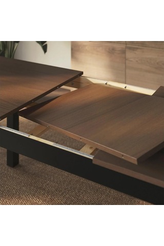 Ikea Siyah Zarif Yemek Masası - Açılır Yemek Masası