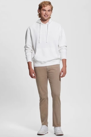 Guess Erkek Finch Beyaz Sweatshirt Beyaz