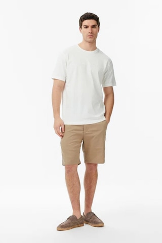 Nautica Erkek Beyaz Regular Fit Baskılı T-shirt-14591