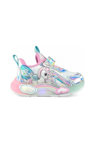 Pepino Unicorn Desenli Işıklı Bebe Çocuk Spor Ayakkabı Mor
