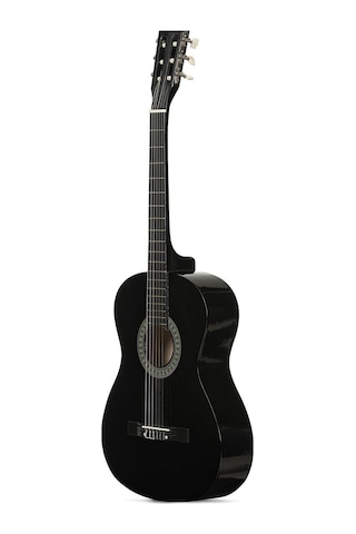 Siyah Gitar - 4/4 Boy Öğrenci Gitarı Kılıf Ve Pena Hediye