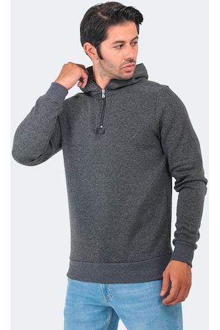 Slazenger BAHA IN Erkek Sweatshirt Antrasit