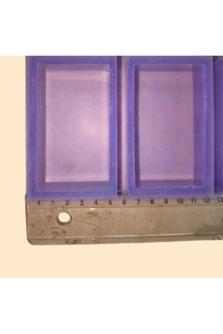 Reçine Epoksi Sabun Mum Silikon Kalıp 8x4x2 Cm Kod:58