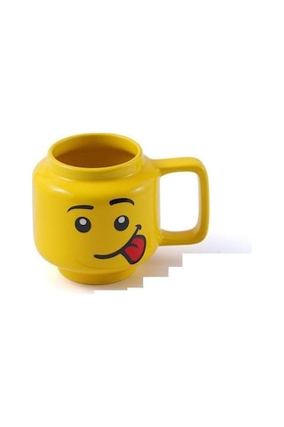 250ml Gülümseme Seramik Kupası Erkekler Ve Kadınlar İfade Karikatür Fincan Kahve Süt Çay İçme Kupası Noel Çocuk Hediye Kupası Kupalar Sarı Altın - Beyaz