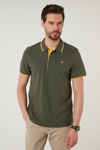 Buratti % 100 Pamuk Düğmeli Regular Fit Erkek Polo Yaka T Shirt 5902118 Haki-Sari