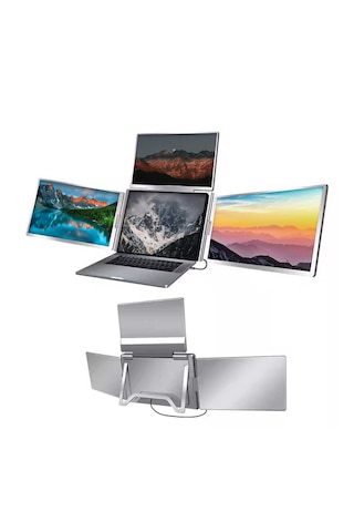 Ultrax 14" Üçlü Taşınabilir Monitör Çoklu Ekran 1200p Notebook Monitör