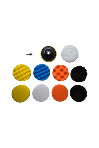 Sgs Pasta Polisaj Seti 115 Mm. Sünger-taban-ped-adaptör - 11 Parça