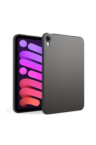 Forzacase Apple Uyumlu iPad  Mini A17 Pro Tablet İle Silikon Kılıf Siyah - Fc155 Arka Kapak