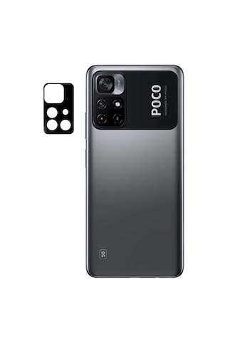 Kilifone - Xiaomi Poco M4 Pro 5g Uyumlu - Kamera Lens Koruyucu 3d Kamera Camı - Şeffaf