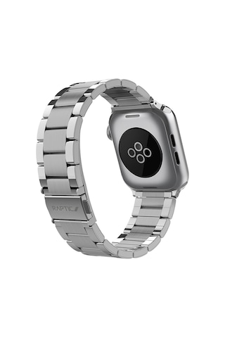 Watch Ultra 49mm Uyumlu Metal Kordon Raptic Citizen Serisi Gümüş Gümüş