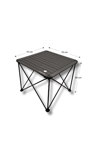 Katlanır Kamp Masası Büyük - Sılver