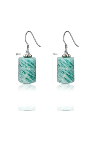 Sertifikalı Doğal Akuamarin Taşı Doğal Taş Kolye Küpe Seti Çok Renkli