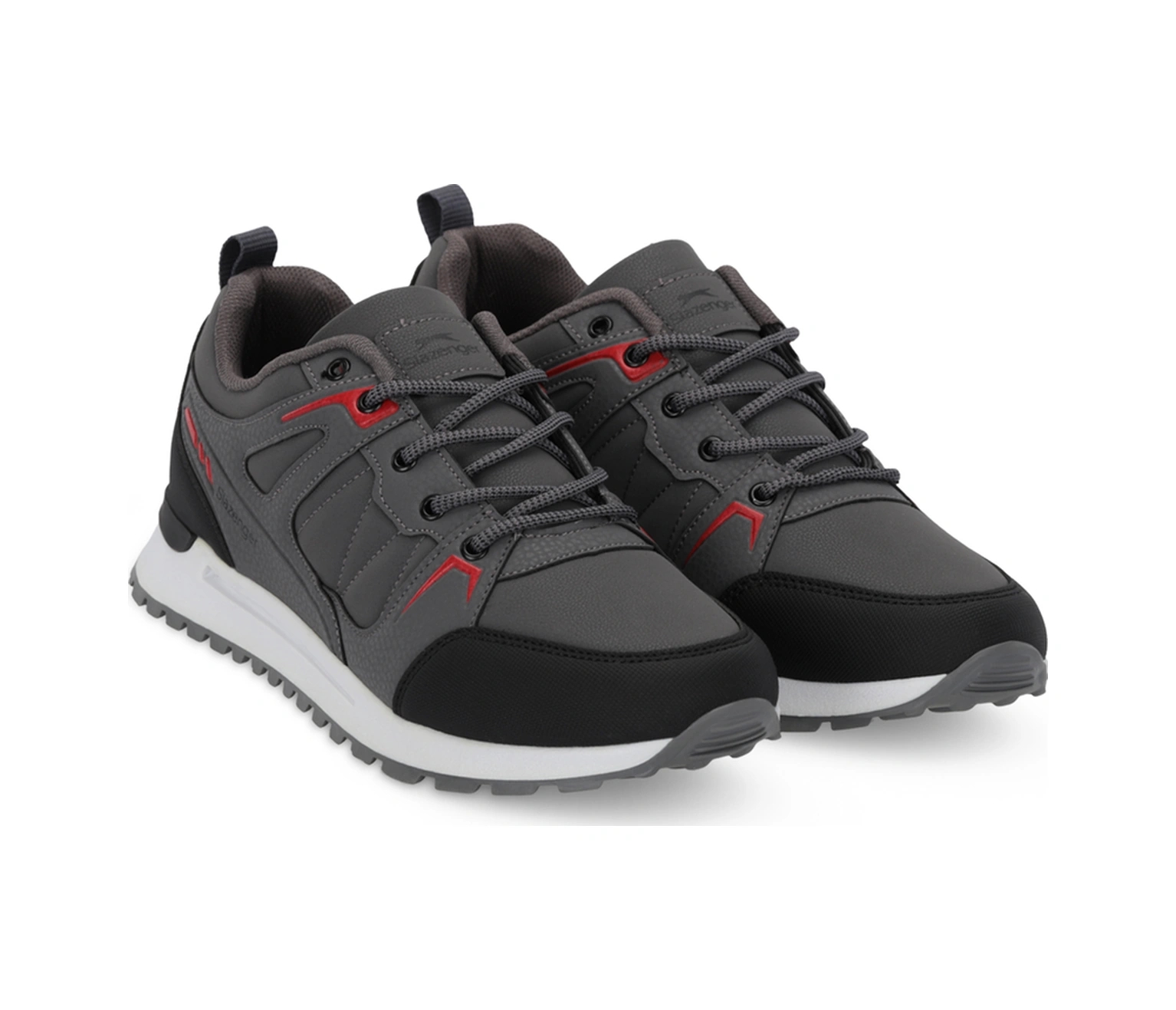 Slazenger Outback I Erkek Koyu Gri / Kırmızı Günlük Spor Ayakkabısı Koyu Gri / Kırmızı