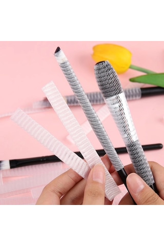 Biishe Makyaj Far Allık Kontür Eyeliner Fırça Malzemeleri Ürünleri Koruyucu File Kapak Örgü Kılıf S
