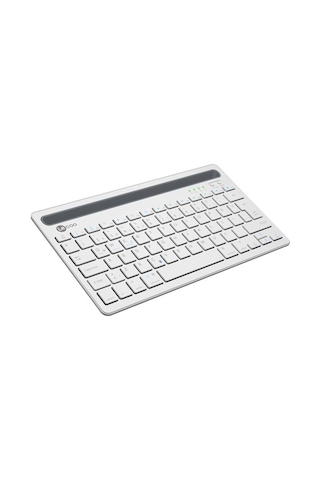 Lecoo, Bk100 Bluetooth V3.0 Çoklu Cihaz Uyumlu Şarj Edilebilir Kablosuz Beyaz Türkçe Q Klavye