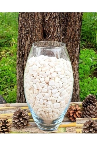 Ekodoğa Dolomit Taş 15 Kg 1-2 Cm Beyaz Dolomit Taş Saksı Dibi Dekoratif Taş Teraryum Taşı Bahçe Taşı