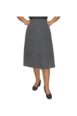 Piliseli Cepli Füme Diz Boyu Etek Füme