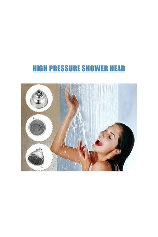 Shineyee 4 İnç G1/2 Bağlantıklı 5 Fonksiyonlu Yüksek Basınçlı Duş Başlığı - Anti-tıkanıklık Nozzleli, Su Tasarruflu, Chrome Finish Diğer