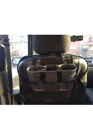 Siyah Araç Içi Koltuk Arası Ve Başlık Bardak Tutucu Bardaklık