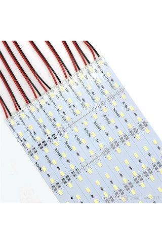 12 Volt Bantlı 5730 Ledli Led Bar Alüminyum Çubuk Led 72 Ledli Beyaz 6000-6500k 100cm