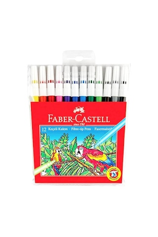 Faber-castell Mercanlı Kurşun Kalem Kırmızı Kalem Ve 12 Li Kuru Sulu Keçeli Pastel Boya
